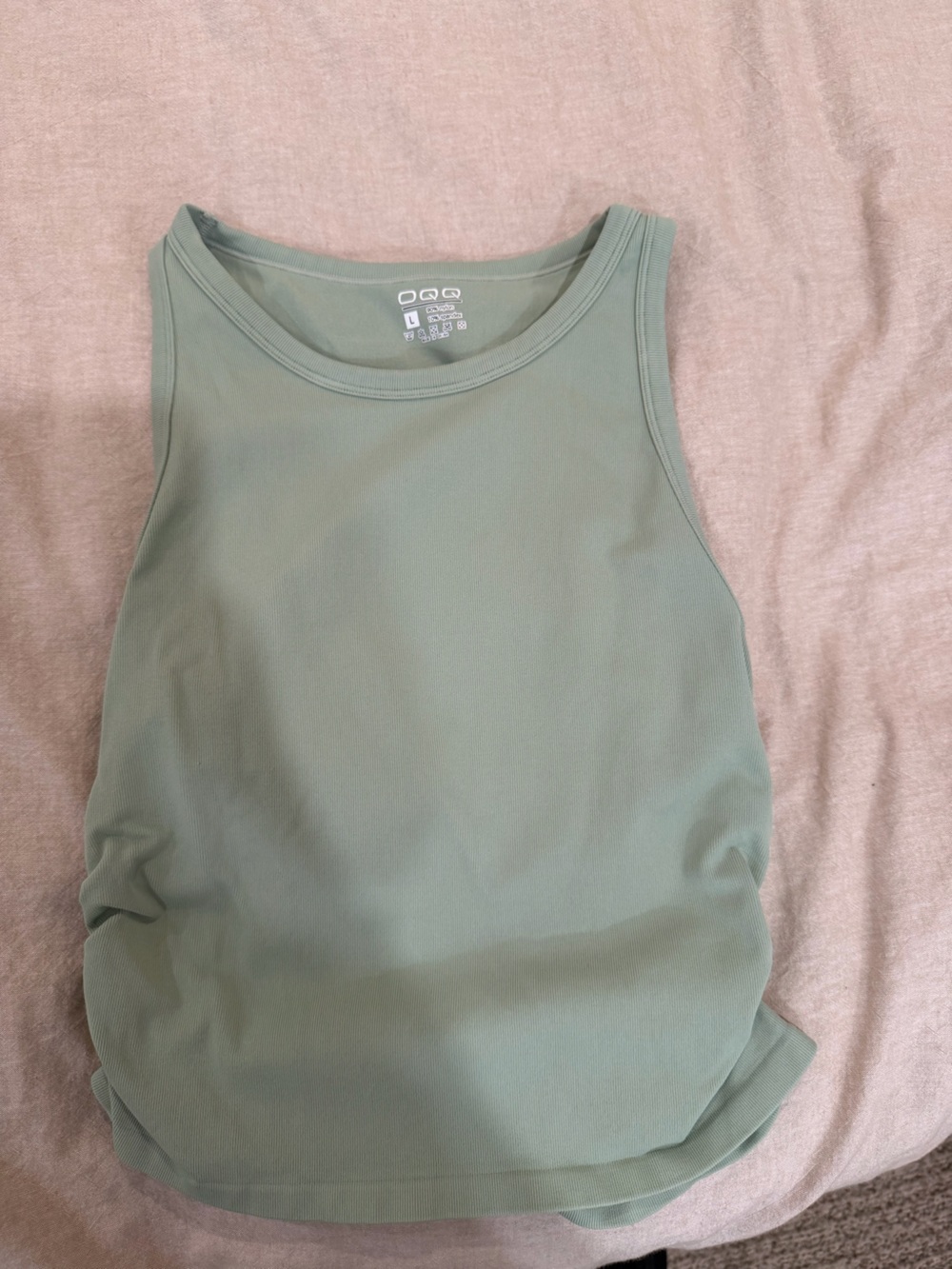 Sage Green Ribbed Tank Top